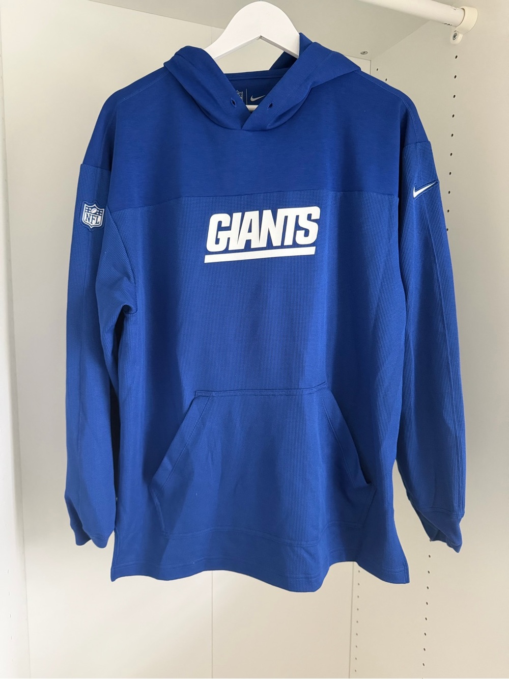 Nike New York Giants NFL Performance Pullover Hoodie Royal Blue Men’s M